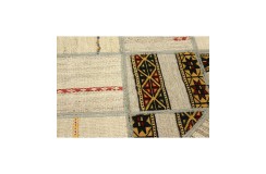 Vintage perski dywan patchwork z wełny 170x240cm ręczny kilim