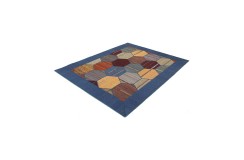 Vintage perski dywan patchwork z wełny 160x230cm ręczny kilim