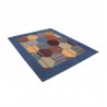 Vintage perski dywan patchwork z wełny 160x230cm ręczny kilim