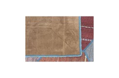 Vintage perski dywan patchwork z wełny 160x230cm ręczny kilim