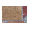 Vintage perski dywan patchwork z wełny 160x230cm ręczny kilim