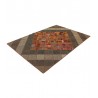 Vintage perski dywan patchwork z wełny 160x230cm ręczny kilim
