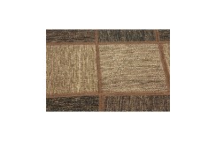 Vintage perski dywan patchwork z wełny 160x230cm ręczny kilim