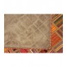 Vintage perski dywan patchwork z wełny 160x230cm ręczny kilim