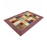 Vintage perski dywan patchwork z wełny 140x200cm ręczny kilim