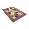 Vintage perski dywan patchwork z wełny 140x200cm ręczny kilim