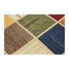 Vintage perski dywan patchwork z wełny 140x200cm ręczny kilim