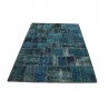 Vintage perski dywan patchwork z wełny 170x240cm ręczny kilim