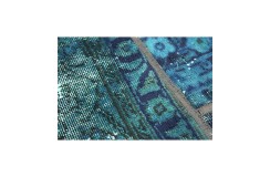 Vintage perski dywan patchwork z wełny 170x240cm ręczny kilim