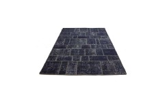 Vintage perski dywan patchwork z wełny 170x240cm ręczny kilim