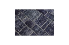 Vintage perski dywan patchwork z wełny 170x240cm ręczny kilim