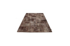 Vintage perski dywan patchwork z wełny 170x240cm ręczny kilim