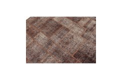 Vintage perski dywan patchwork z wełny 170x240cm ręczny kilim