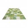 Vintage perski dywan patchwork z wełny 220x320cm ręczny kilim
