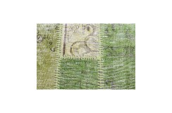 Vintage perski dywan patchwork z wełny 220x320cm ręczny kilim