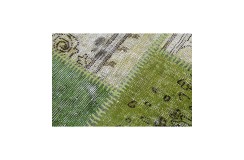 Vintage perski dywan patchwork z wełny 220x320cm ręczny kilim
