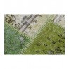 Vintage perski dywan patchwork z wełny 220x320cm ręczny kilim