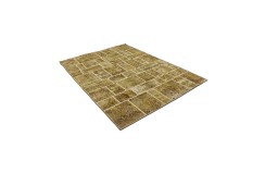Vintage perski dywan patchwork z wełny 170x240cm ręczny kilim