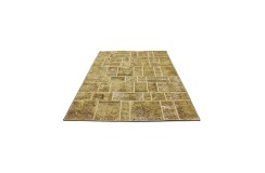 Vintage perski dywan patchwork z wełny 170x240cm ręczny kilim