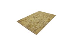 Vintage perski dywan patchwork z wełny 170x240cm ręczny kilim
