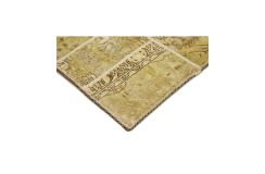 Vintage perski dywan patchwork z wełny 170x240cm ręczny kilim