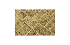 Vintage perski dywan patchwork z wełny 170x240cm ręczny kilim