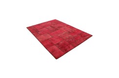Vintage perski dywan patchwork z wełny 170x240cm ręczny kilim