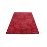Vintage perski dywan patchwork z wełny 170x240cm ręczny kilim