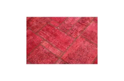 Vintage perski dywan patchwork z wełny 170x240cm ręczny kilim