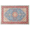 Dywan Tabriz 30Raj wełna kork + jedwab najwyższej jakości dywan z Iranu ok 200x300cm, niebieski