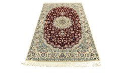 Ręcznie tkany dywan Nain 9la Habibian z Iranu 130x200cm czerwony