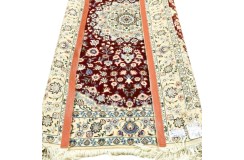 Ręcznie tkany dywan Nain 9la Habibian z Iranu 130x200cm czerwony