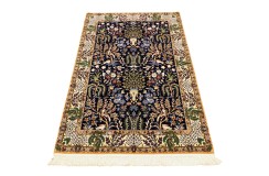 Ręcznie tkany dywan Nain 6la Habibian z Iranu 100x150cm granatowy