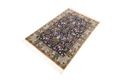 Ręcznie tkany dywan Nain 6la Habibian z Iranu 100x150cm granatowy
