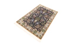 Ręcznie tkany dywan Nain 6la Habibian z Iranu 100x150cm granatowy