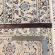 Nain 6lah gęsto ręcznie tkany dywan z Iranu wełna + jedwab ok 200x300cm czerwony majestatyczny 