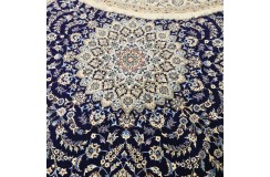 Ręcznie tkany dywan Nain 9la Habibian z Iranu 260x260cm okrągły