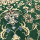 Nain gęsto ręcznie tkany dywan z Iranu wełna + jedwab ok 170x240cm zielony majestatyczny