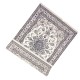 Nain gęsto ręcznie tkany dywan z Iranu wełna + jedwab ok 170x240cm beżowy majestatyczny