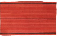 Czerwony dywan kilim Fars Mazandaran z Iranu 130x230cm 100% wełna dwustronny nowoczesny