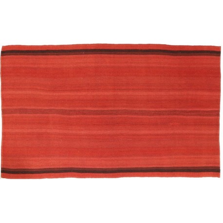 Czerwony dywan kilim Fars Mazandaran z Iranu 130x230cm 100% wełna dwustronny nowoczesny