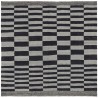 Szary dwupoziomowy dywan kilim Fars Mazandaran z Iranu 2x2m 100% wełna dwustronny kwadratowy