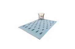 Nowoczensy kilim żółty z Iranu - rękodzieło Fars nomadyczny 200x300cm