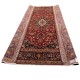 Oryginalny bogaty perski ręcznie tkany dywan Ardekan - Keszan z Iranu 100% wełniany ok 200x300cm czerwony podszyty skórą