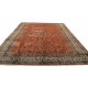 Łososiowy piękny dywan Saruk z Iranu ok 300x400cm 100% wełna oryginalny ręcznie tkany perski
