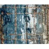 Ekskluzywny dywan jedwabny z Nepalu deseń abstrakcyjny vintage 250x300cm luksus jedwab z bananowca wełna
