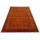 Gładki 100% wełniany dywan Gabbeh Loribaft Handloom ceglasty 170x240cm etniczne wzory