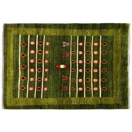 Czerwony dywan ręcznie wiązany Gabbeh Kaszkaj Persja - Iran 100% wełna ok 120x180cm motyw drzewa