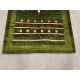 Zielony dywan ręcznie wiązany Gabbeh Kaszkaj Persja - Iran 100% wełna ok 120x180cm etniczne wzornictwo