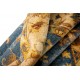 Dywan Ziegler Classic 100% wełna kamienowana ręcznie tkany luksusowy 150x200cm niebieski